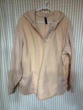 adidas Peach Fleece Hoodie Pullover